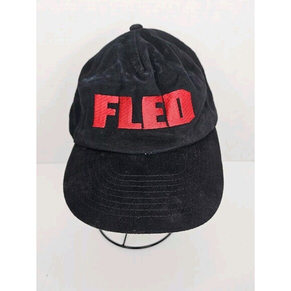 Vintage 1996 FLED Promo Snapback Hat Black Cap GOTTA FLED Mohr's Red Embroidered - Picture 1 of 6